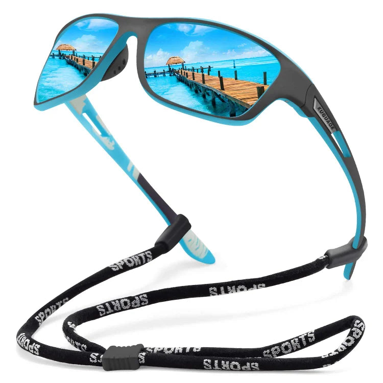 Outdoor-Sport-Sonnenbrille für Herren 2026 mit polarisierten, entspiegelten Gläsern