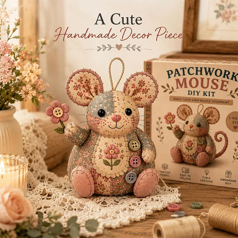 Vintage handgemachtes Mäuse-Nähset Kompaktes und einzigartiges Design