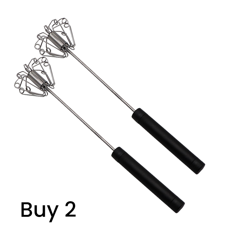 BEGRENZTES ANGEBOT 57% RABATT Halbautomatischer Hand-Schneebesen aus Edelstahl, Rührbesen für Eier, Sahne und Teig in Sekundenschnelle, ergonomischer Griff, perfekt für hausgemachte Kuchen, Crêpes und Desserts