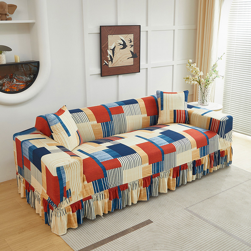 DE RDUCTION Housses de canap universelles extensibles Tissu lastique, fixation antidrapante