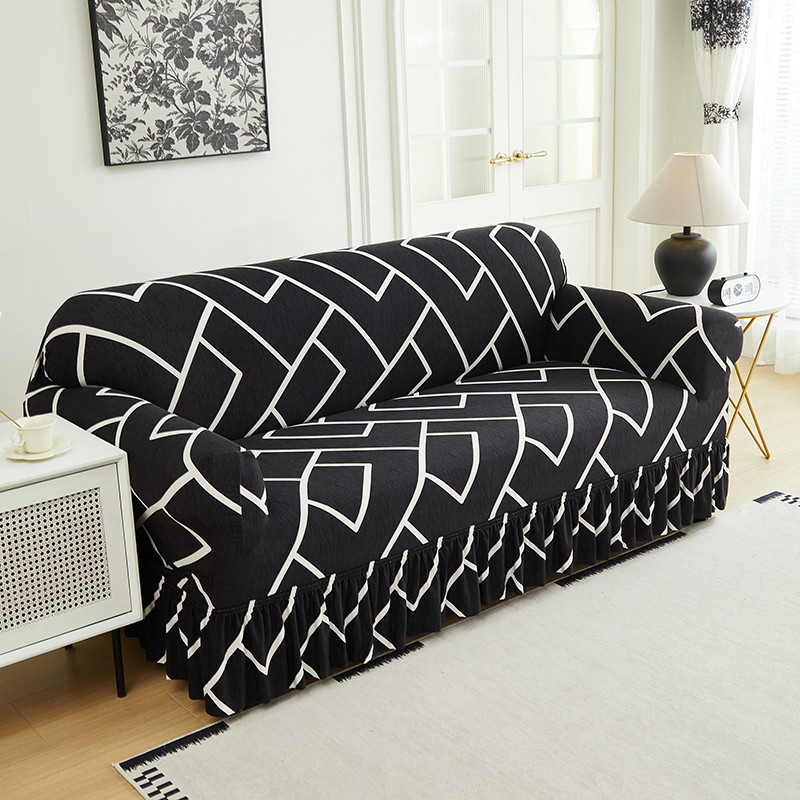DE RDUCTION Housses de canap universelles extensibles Tissu lastique, fixation antidrapante