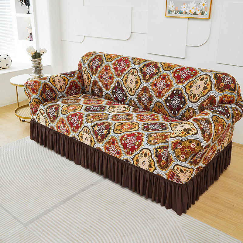 DE RDUCTION Housses de canap universelles extensibles Tissu lastique, fixation antidrapante