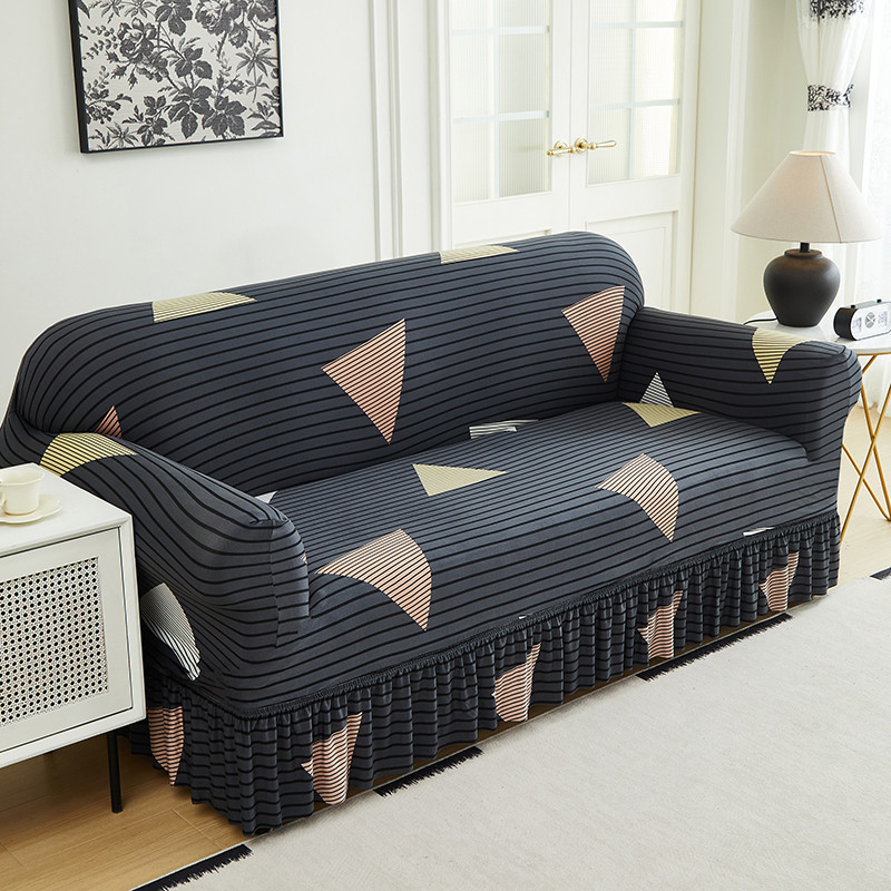 DE RDUCTION Housses de canap universelles extensibles Tissu lastique, fixation antidrapante