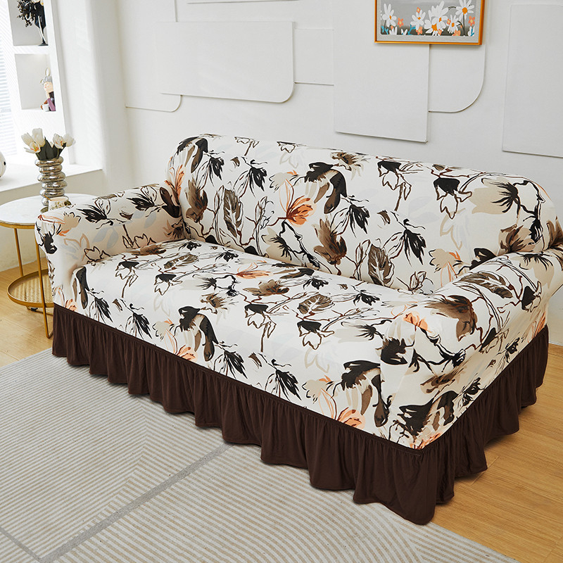 DE RDUCTION Housses de canap universelles extensibles Tissu lastique, fixation antidrapante