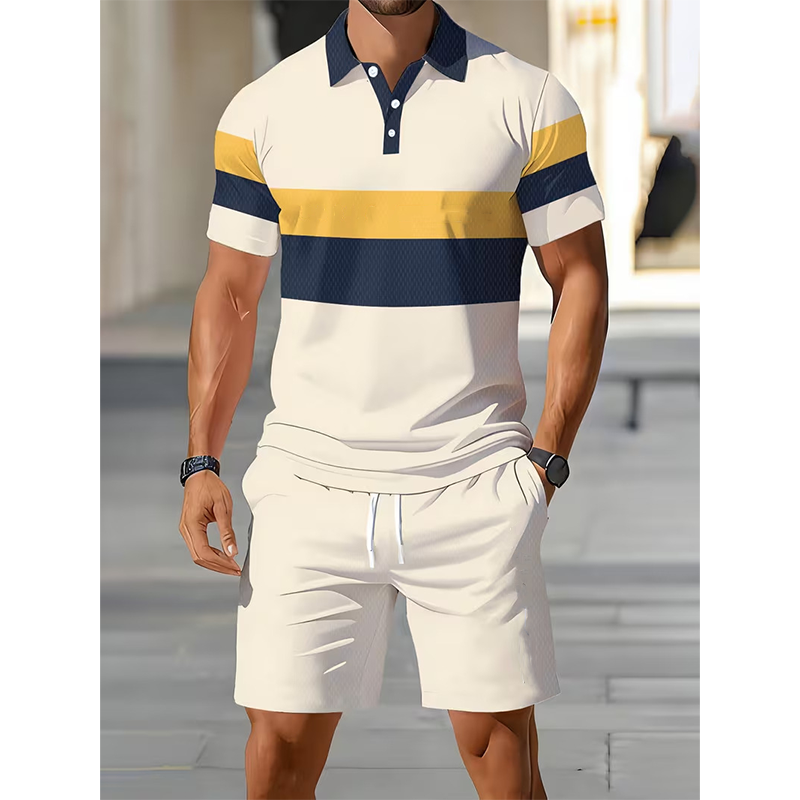 Set 2 Pices Chemise & Short Homme Imprim Numrique Tissu Premium Respirant, Coupe Athltique, Infroissable 5 Coloris S XL 2 Achets = Livraison Gratuite