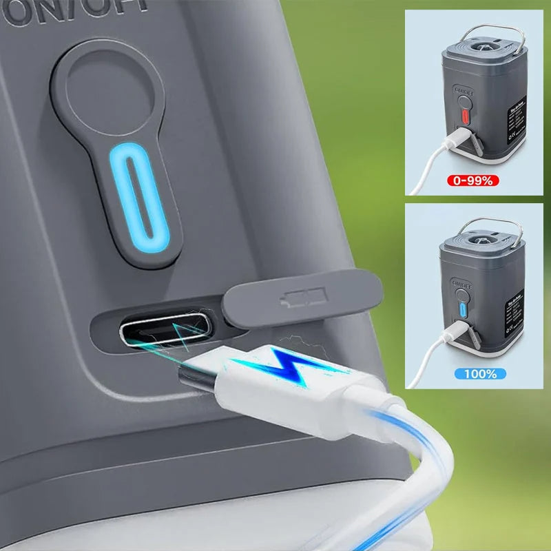 LIMITE 50% DE RDUCTION Pompe Air Camping Rechargeable Gonflage Rapide, Compacte, 5 Embouts