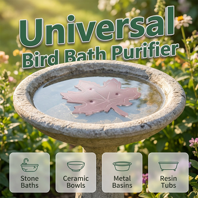 Universeller Vogelbad-Reiniger in Ahornblattform