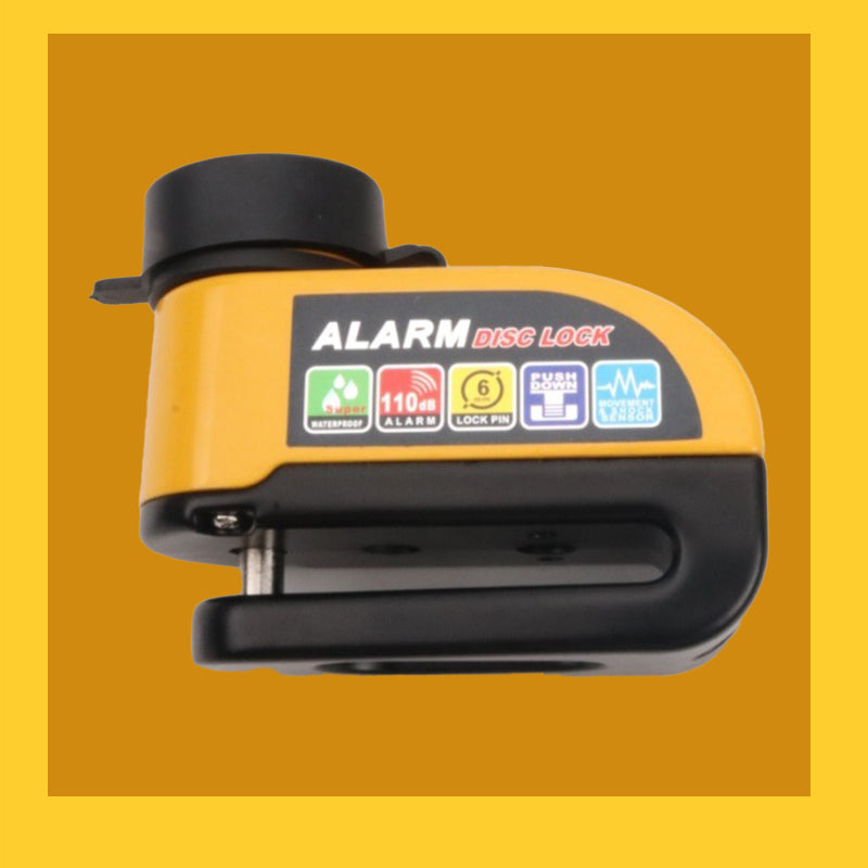 Antivol disque avec alarme, facile utiliser et dot d'un systme de verrouillage par simple pression Scurit robuste et tanche