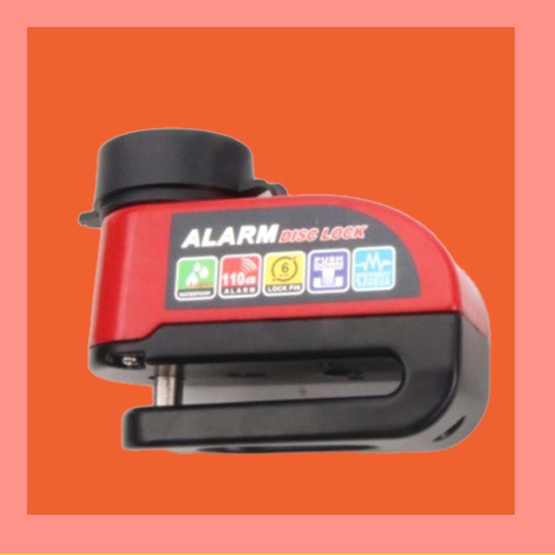 Antivol disque avec alarme, facile utiliser et dot d'un systme de verrouillage par simple pression Scurit robuste et tanche