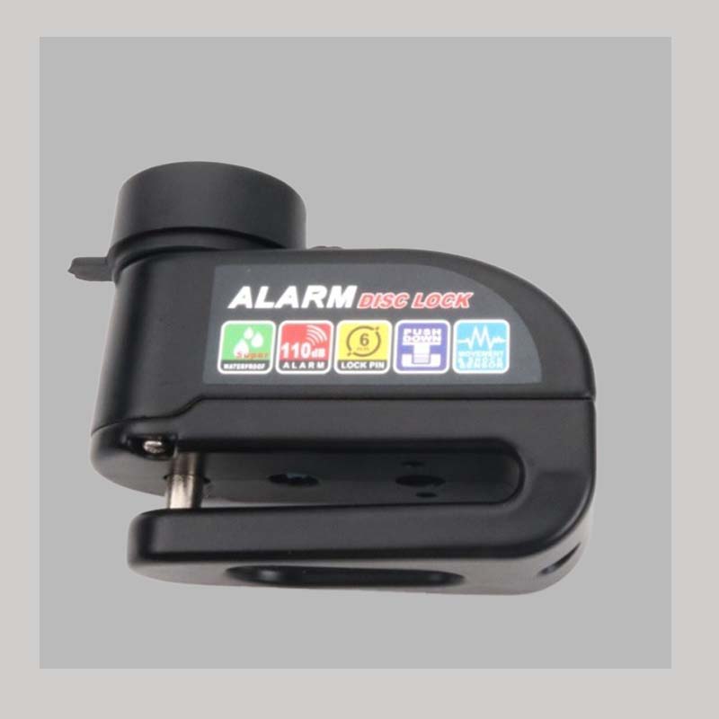 Antivol disque avec alarme, facile utiliser et dot d'un systme de verrouillage par simple pression Scurit robuste et tanche