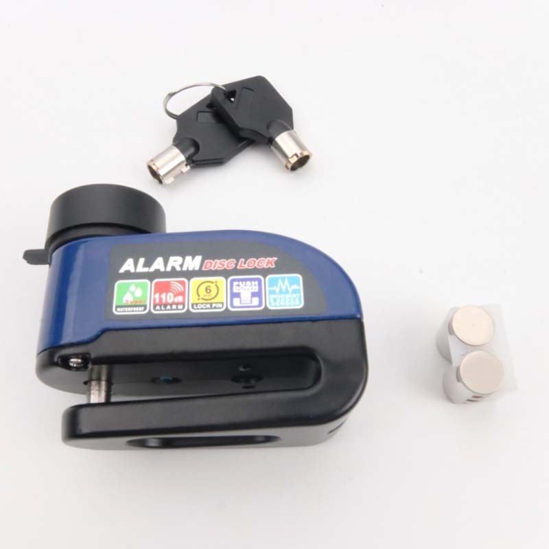 Antivol disque avec alarme, facile utiliser et dot d'un systme de verrouillage par simple pression Scurit robuste et tanche