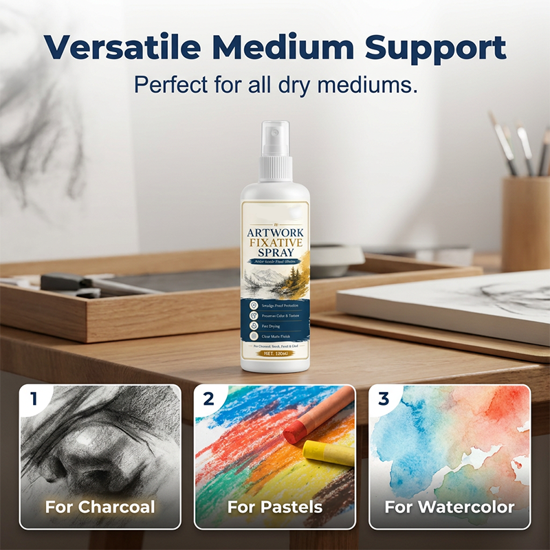 Über 50.000 Einheiten verkauft. 50 % Rabatt. Schnell trocknendes Fixierspray. Schützt Kohle- und Pastellzeichnungen vor Verwischen. Ultrafeiner Sprühnebel, kein Verlaufen. Mattes Finish, leuchtende Farben.