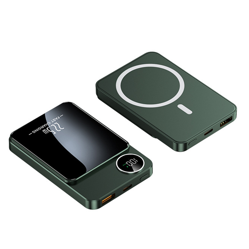 Batterie externe 22,5 W magntique, mince, charge 3 appareils la fois