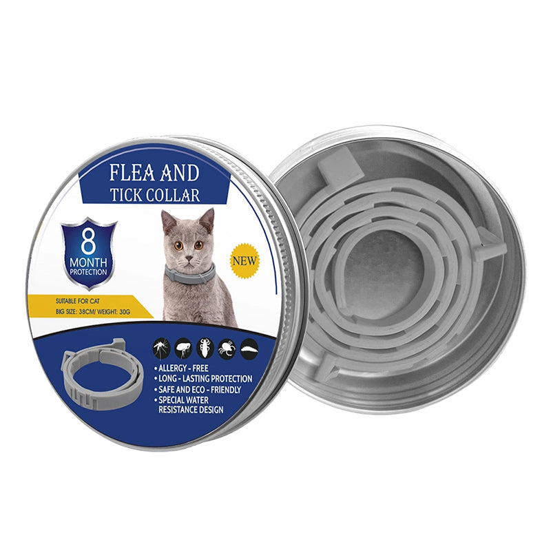 Verstellbare Floh- und Zeckenhalsbänder für Hunde und Katzen