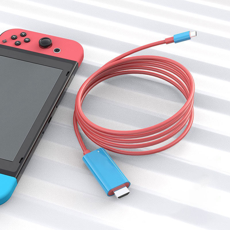 USB-C-auf-HDMI-Adapterkabel für Spielekonsole, sofortige HD-Anzeige, treiberlos, Plug-and-Play