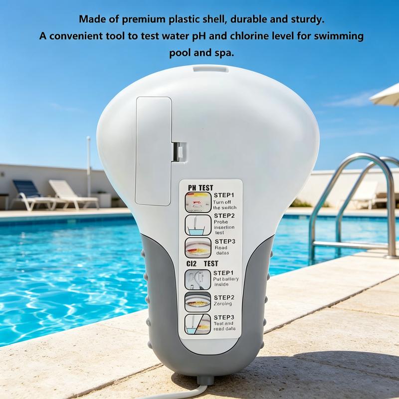 DE REDUCTION 2-in-1-pH- & Chlortester Präzise Messungen für kristallklares Wasser Ideal für Pool oder Spa schnell, zuverlässig und einfach zu bedienen