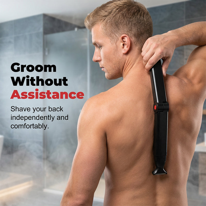 DE RDUCTION Tondeuse pour le corps Reach-Anywhere Manche tlescopique, ttes de prcision. Tondez vous-mme votre dos, votre torse et vos jambes sans avoir besoin daide