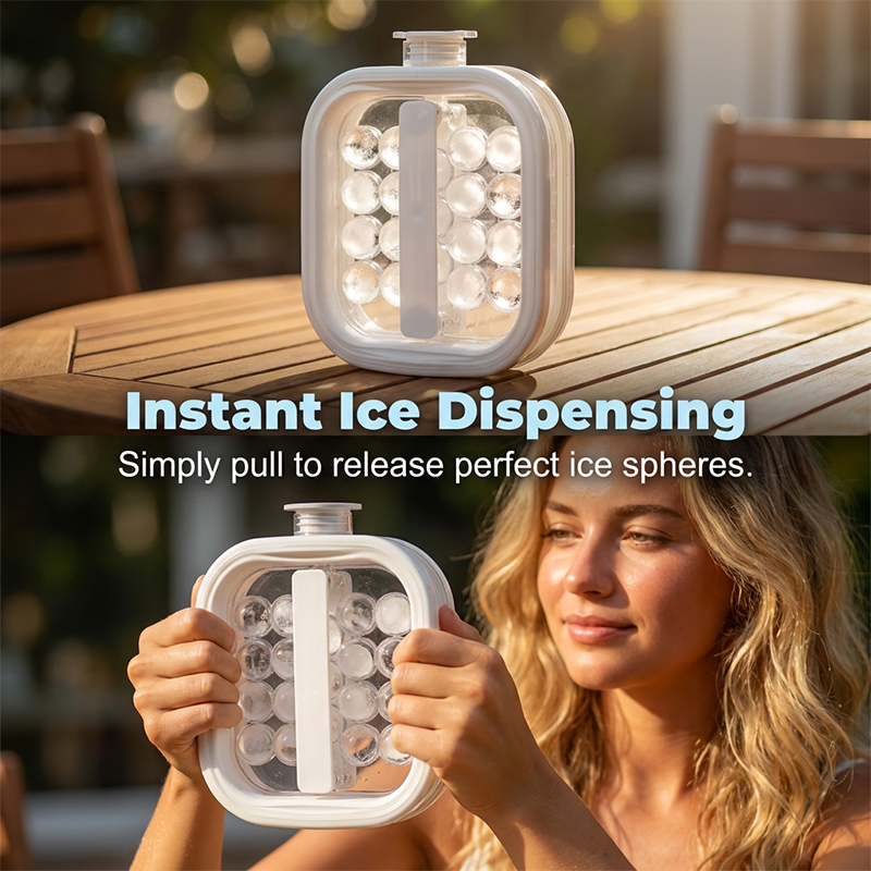 Tragbarer Silikon-Eiswürfelbereiter für Eiskugeln