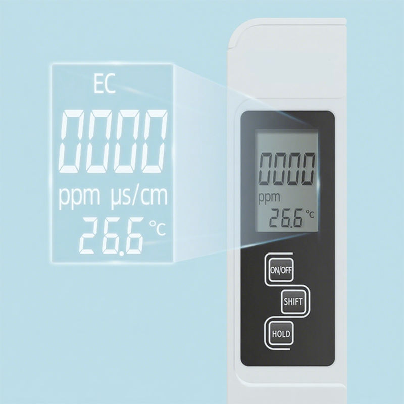 3-in-1 TDS-Wasserqualitätstester – Präzise Messung von pH-Wert, Chlor und Härte mit LCD-Anzeige für Pools und Aquarien