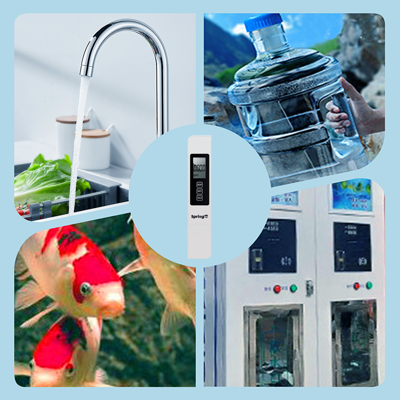 3-in-1 TDS-Wasserqualitätstester – Präzise Messung von pH-Wert, Chlor und Härte mit LCD-Anzeige für Pools und Aquarien