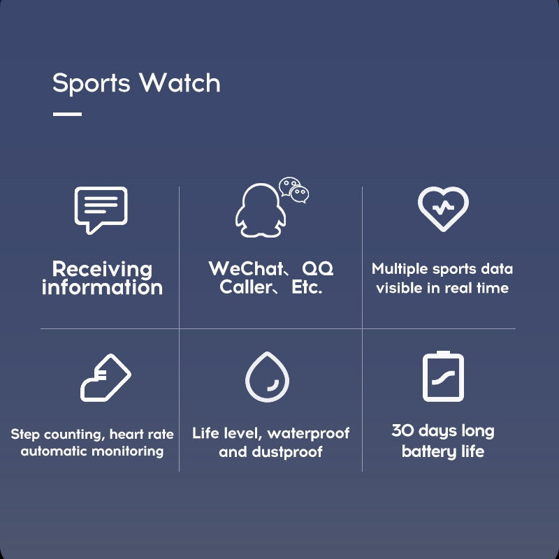 Montre connecte avec suivi de la sant et de l'activit physique