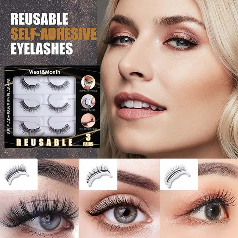 BONNES AFFAIRES 2026 50?K+ VENDUS Faux cils rutilisables autocollants pas de colle ncessaire, il suffit dappuyer et cest prt. Boucle naturelle, rutilisables et faciles retirer. Un vritable atout beaut