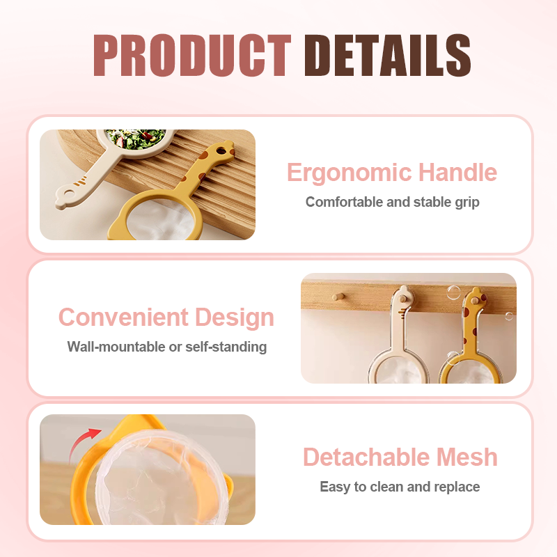 DE RDUCTION Passoire Ultra Fine 120 Mailles Filtrage Prcis & Durable Matriau Alimentaire, Poigne Ergonomique & Maille Amovible Idale pour le Th, les Infusions, les Sauces et la Patisserie