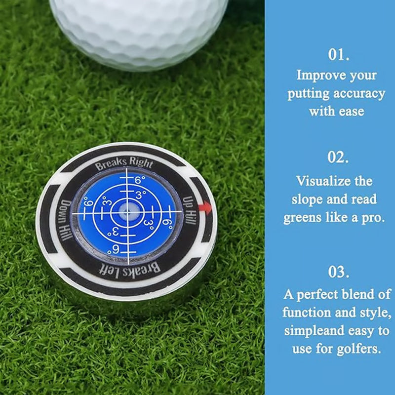 Green-Lesegerät und Ballmarker von Precision Golf