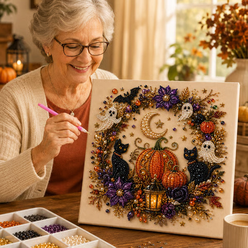 Kit cratif de perles pour Halloween Transformez de minuscules perles en crations magiques, la fois effrayantes et adorables.