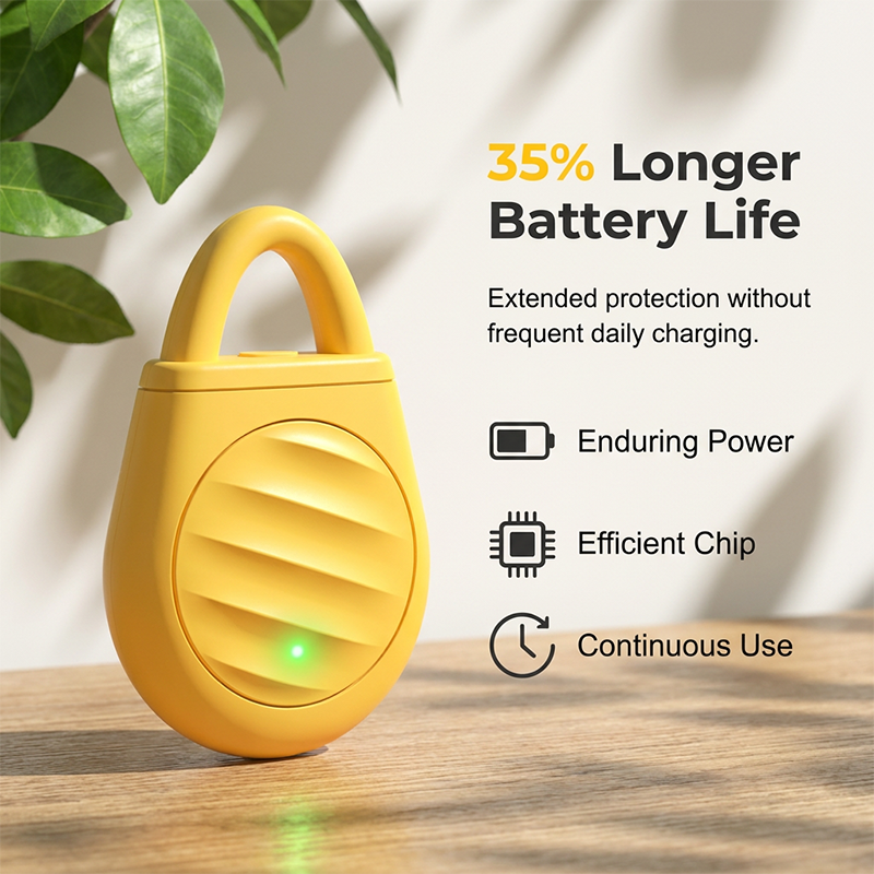 Tragbarer Ultraschall-Vertreiber mit mehreren Modi, 90-mAh-Akku und USB-C-Ladefunktion
