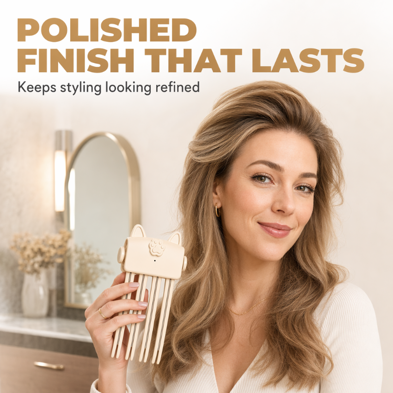 Kabellose Heizhaarbürste für mehr Volumen am Ansatz, tragbares Reise-Haarstyling-Tool für feines, plattes Haar