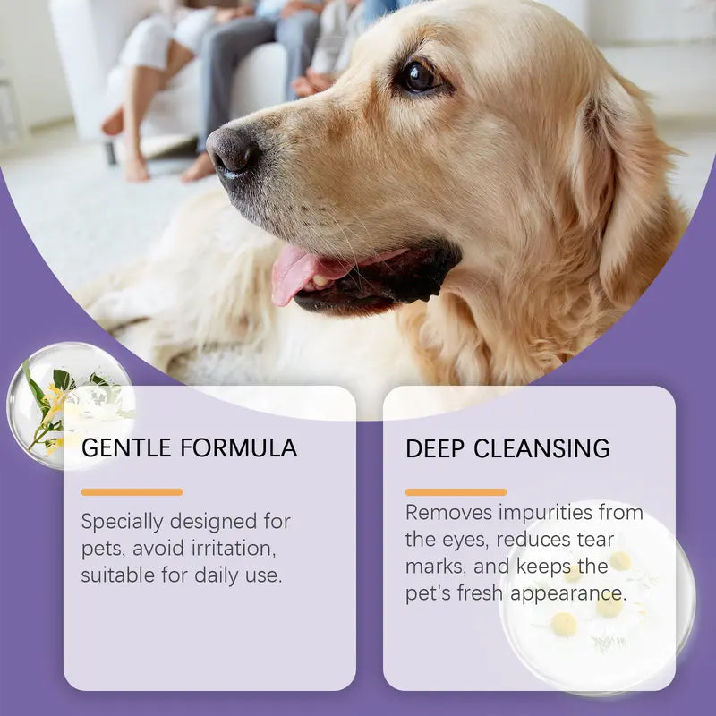 De rduction Solution de rin?age douce pour les yeux des chiens et des chats Sans alcool, limine les impurets, 150 ml