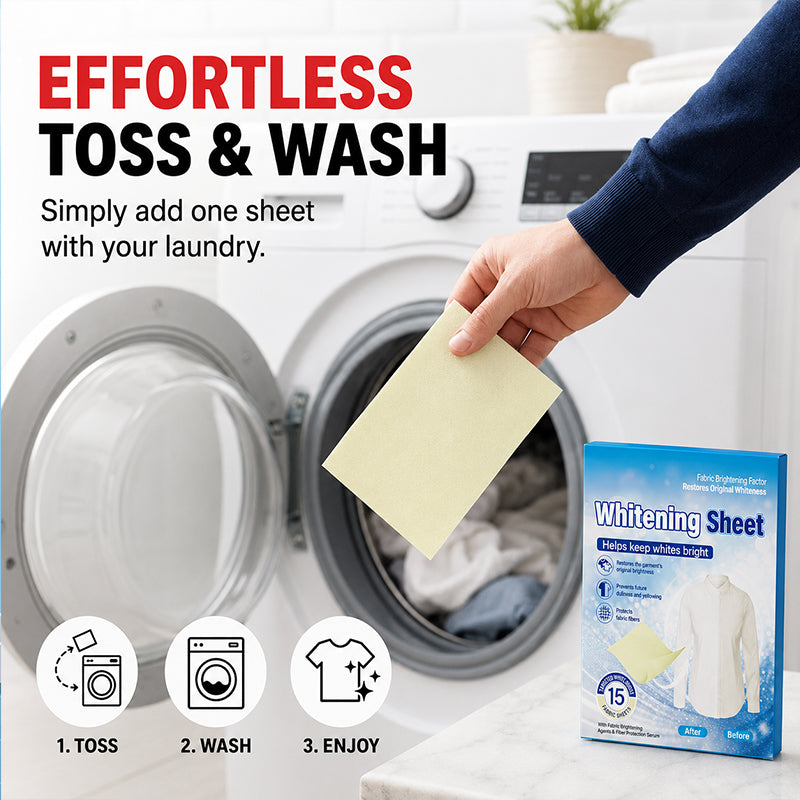 Wäsche-Weißtücher gegen Vergilbungen