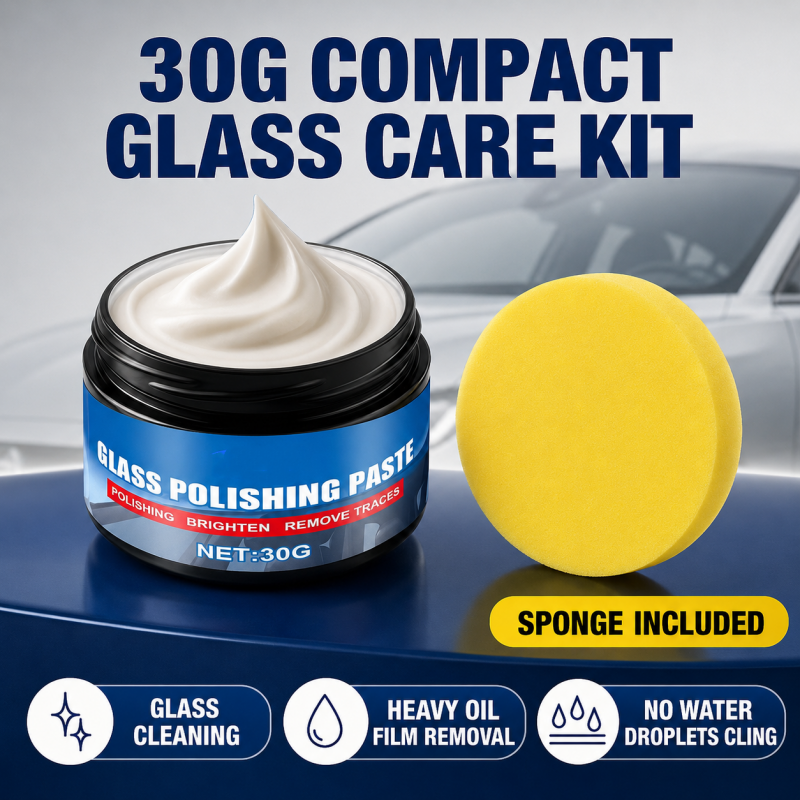 DE RDUCTION Produit pour liminer les traces d'huile sur les vitres de voiture limine les reflets et les traces laisses par les essuie-glaces, repousse la pluie, convient tous les types de vitres ponge incluse