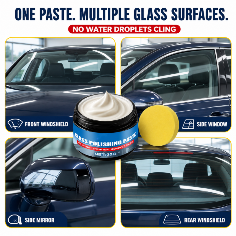 DE RDUCTION Produit pour liminer les traces d'huile sur les vitres de voiture limine les reflets et les traces laisses par les essuie-glaces, repousse la pluie, convient tous les types de vitres ponge incluse