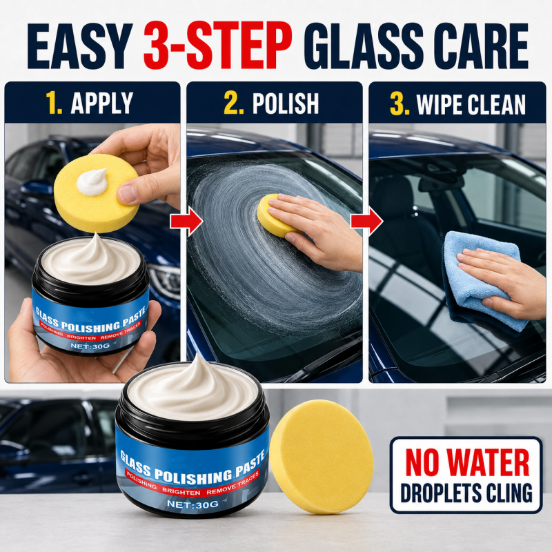 DE RDUCTION Produit pour liminer les traces d'huile sur les vitres de voiture limine les reflets et les traces laisses par les essuie-glaces, repousse la pluie, convient tous les types de vitres ponge incluse