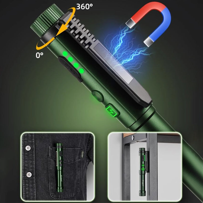 Lampe de travail multifonctionnelle aimant puissant en forme de stylo
