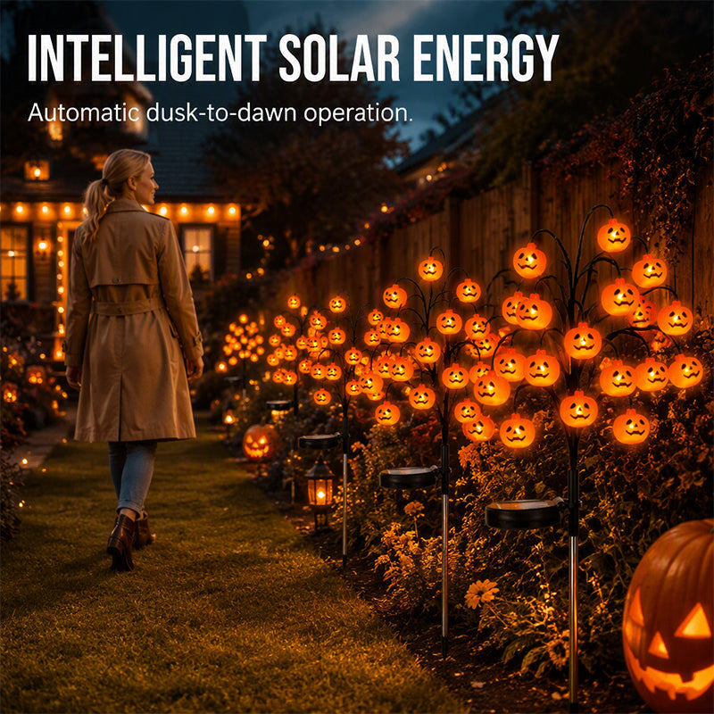DE RDUCTION Guirlande lumineuse solaire tanche citrouille d'Halloween
