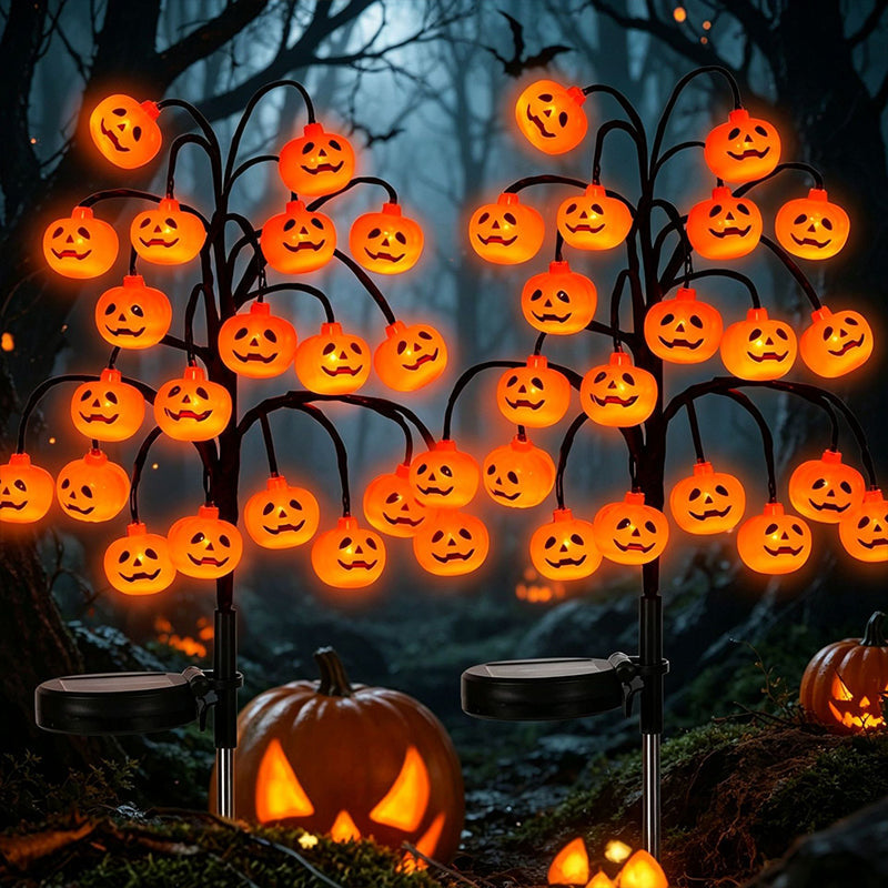 DE RDUCTION Guirlande lumineuse solaire tanche citrouille d'Halloween