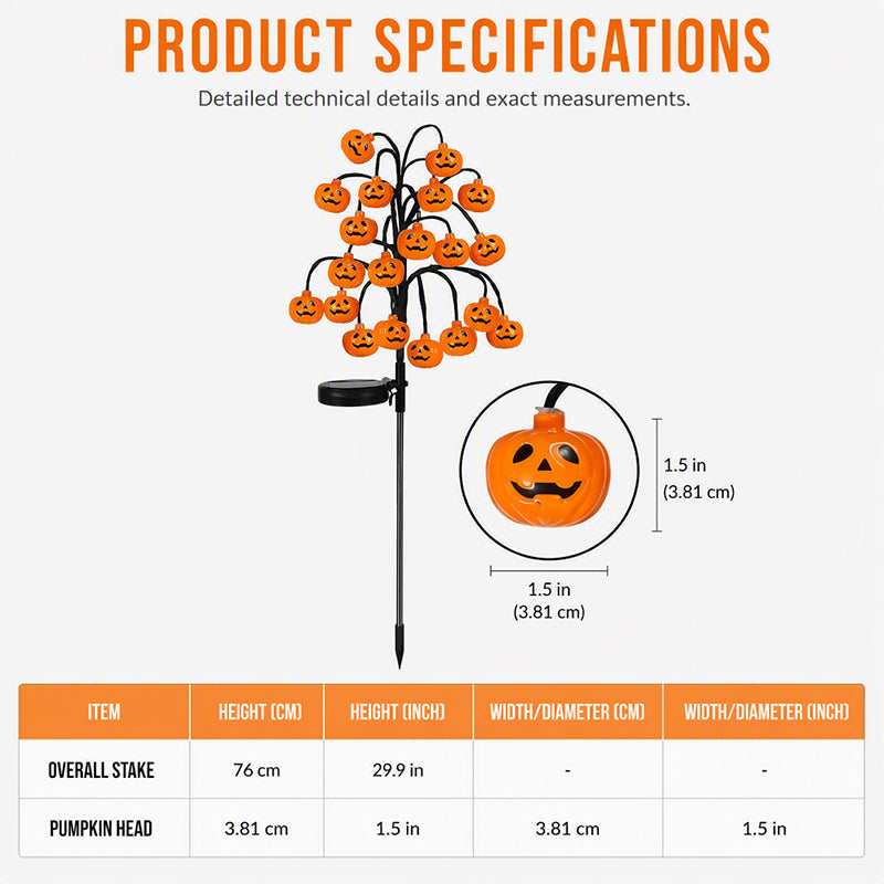 DE RDUCTION Guirlande lumineuse solaire tanche citrouille d'Halloween