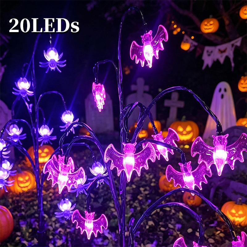 DE RDUCTION Wasserdichte Solar-Halloween-Kürbis-Lichterkette
