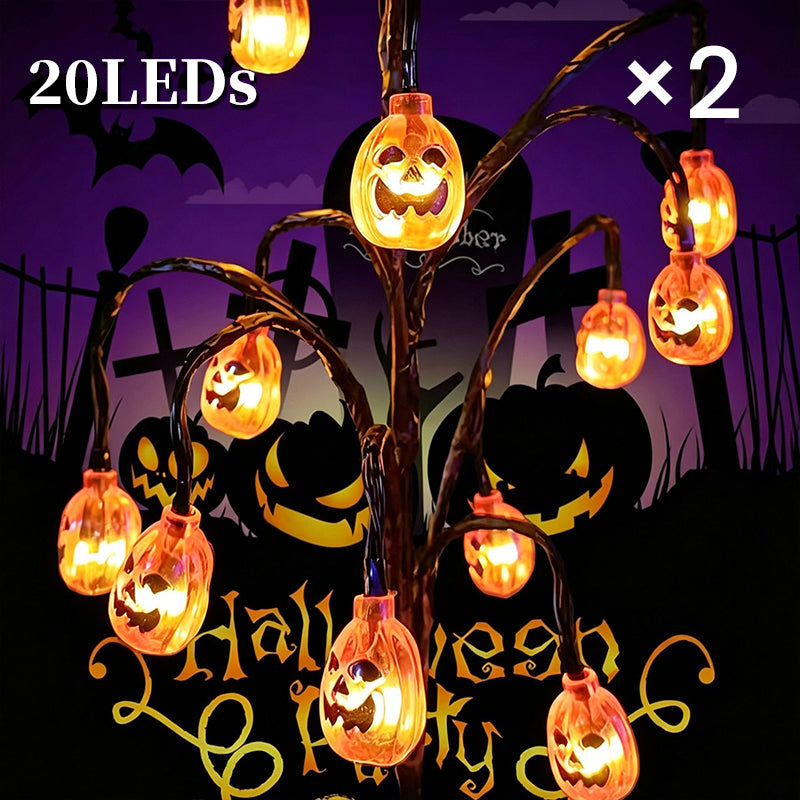 DE RDUCTION Guirlande lumineuse solaire tanche citrouille d'Halloween