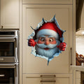 3D Wandaufkleber Weihnachtsmann-Überraschung