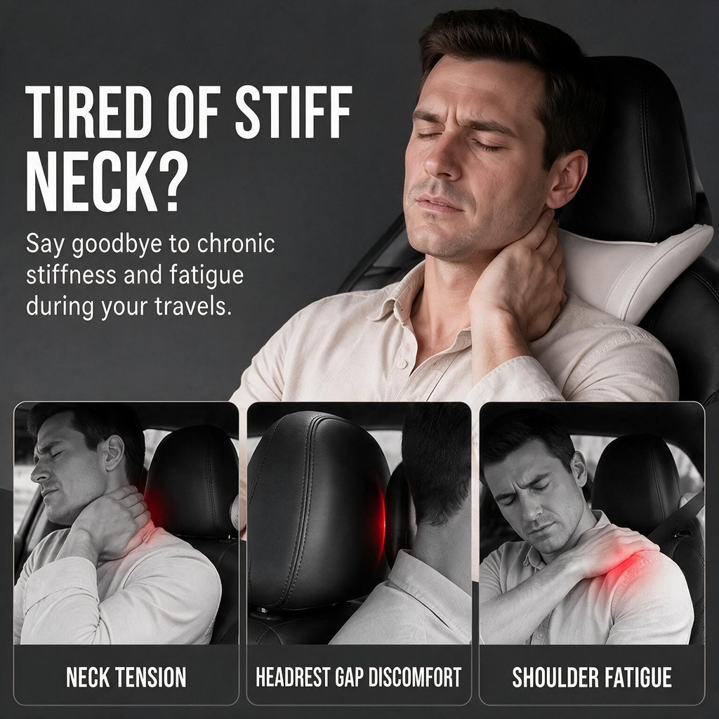 DE RDUCTION Oreiller ergonomique en mousse mmoire de forme pour appui-tte de voiture