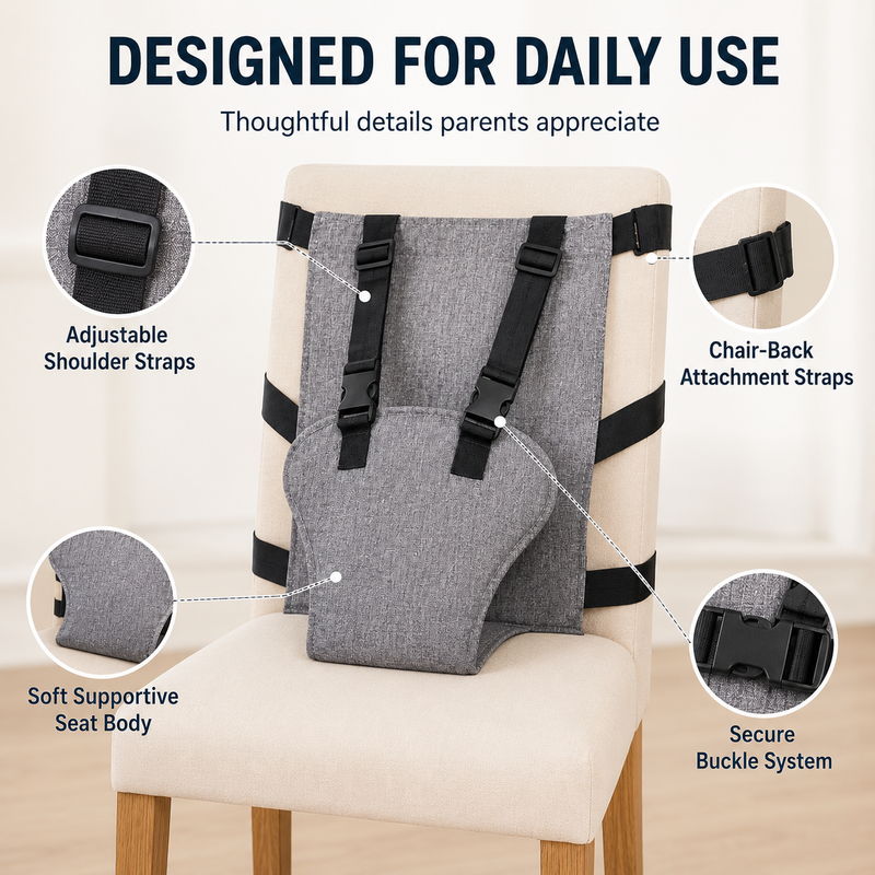 Sangle de scurit pour chaise haute portable pour bb