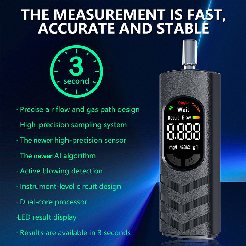 DE RDUCTION Alcootest rechargeable avec cran LCD et message vocal