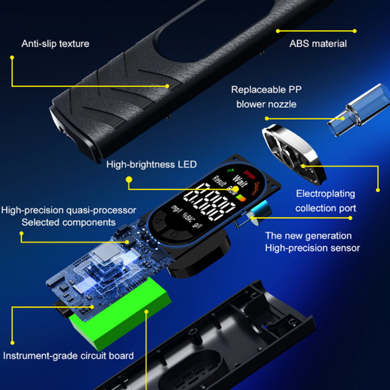 DE RDUCTION Alcootest rechargeable avec cran LCD et message vocal