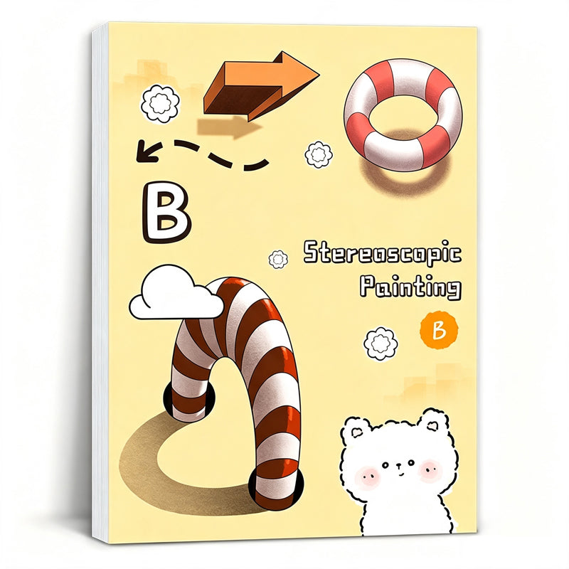 RABATT! 3D-Stroboskop-Zeichenbuch für Kinder, mit Mal- und Ausschneide-Aktivitäten, FRANZÖSISCHE AUSGABE