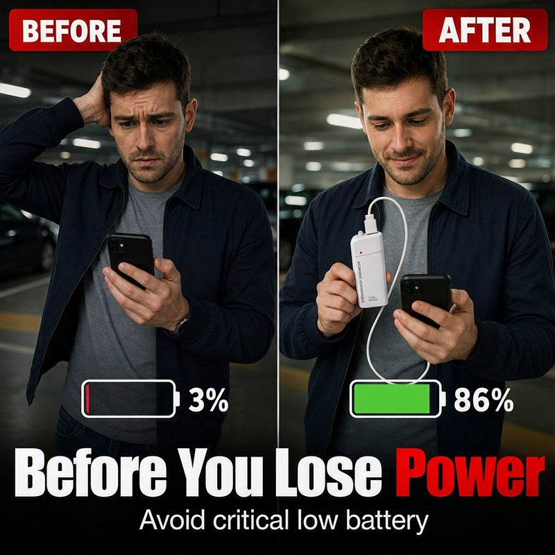 Chargeur d'urgence portable pour tlphone, batterie externe alimente par piles AA avec lampe torche LED