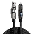 Cable de Charge 4-en-1 avec Affichage Numrique Intelligent